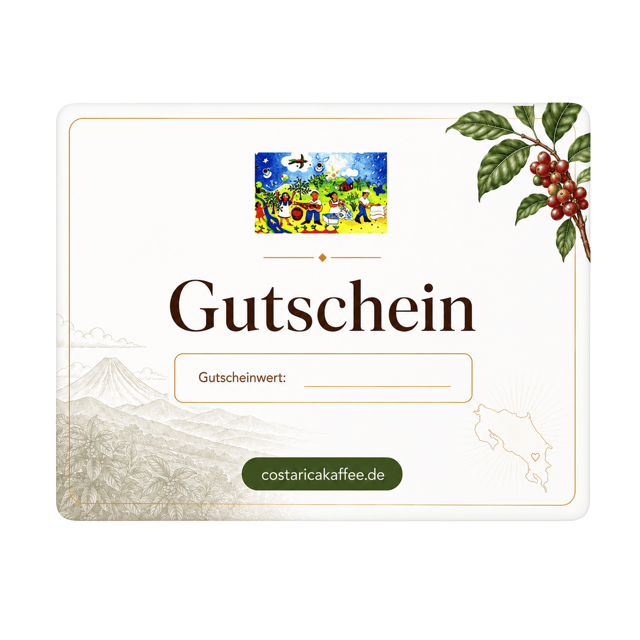 Costa Rica Kaffee Gutschein